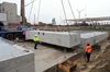 Betonklotz auf Baustelle