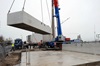 Betonklotz auf Baustelle