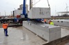 Betonklotz auf Baustelle