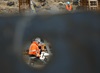 Bauarbeiter auf Baustelle